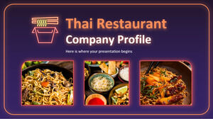 태국 레스토랑 회사 프로필