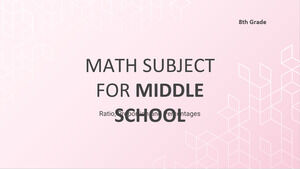 중학교 수학 과목 - 8학년: 비율, 비율 및 백분율