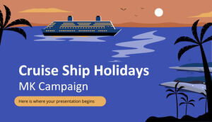 크루즈 선박 휴일 MK 캠페인