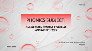 Subiectul de fonetică pentru gimnaziu - clasa a VI-a: fonică accelerată, silabe și morfeme