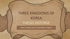 Obrona pracy dyplomowej Trzech Królestw Korei