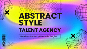 Agenție de talent în stil abstract