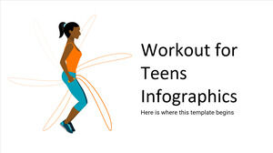 Infográficos de treino para adolescentes