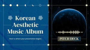 Koreanisches ästhetisches Musikalbum Pitch Deck