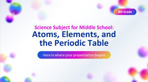 Materia di scienze per la scuola media - 8a elementare: atomi, elementi e tavola periodica