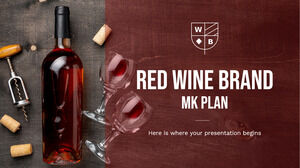 Plan MK de marca de vino tinto