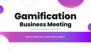 การประชุมทางธุรกิจ Gamification