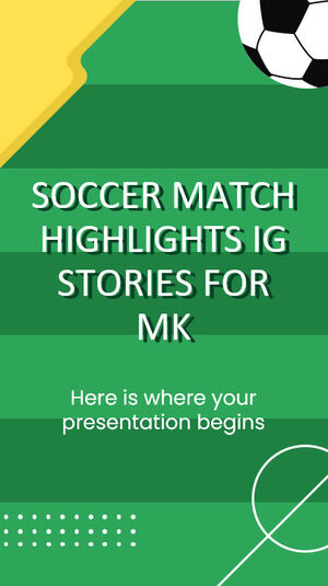 Partida de futebol destaca histórias IG para MK