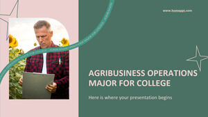 Agribusiness Operations Major for College