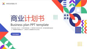 Baixe o modelo PPT para proposta de cooperação empresarial com fundo hexagonal holográfico azul