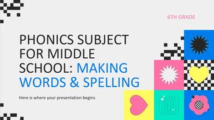 Materia di fonetica per la scuola media - 6a elementare: creazione di parole e ortografia