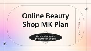 خطة MK لمتجر التجميل عبر الإنترنت