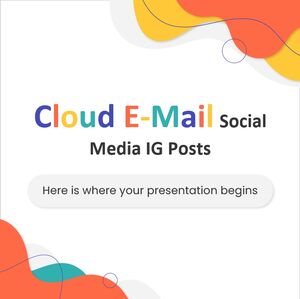 Postagens IG de mídia social por e-mail na nuvem