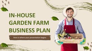 Plan de negocios interno de granja de jardín
