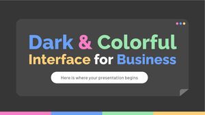 Ciemny i kolorowy interfejs dla biznesu