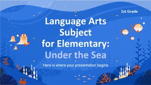Предмет языкового искусства для начальной школы — 1-й класс: «Под водой»