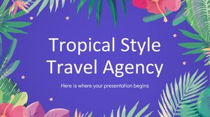 Agência de Viagens Estilo Tropical