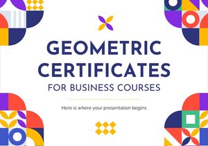 Сертификаты по геометрии для бизнес-курсов