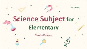 مادة العلوم للمرحلة الابتدائية - الصف الأول: العلوم الفيزيائية