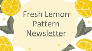 상큼한 레몬 패턴 뉴스레터