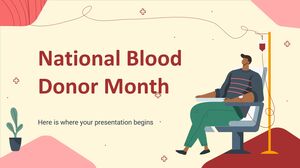 الشهر الوطني للتبرع بالدم