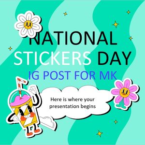 Национальный день стикеров IG Post для МК