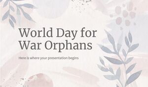 Journée mondiale des orphelins de guerre