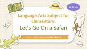 Disciplina de artes da linguagem para o ensino fundamental - 1ª série: vamos fazer um safári