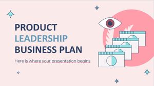 Plan de negocios de liderazgo de producto