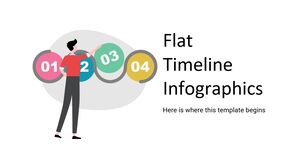 Flat Timeline Infographics
