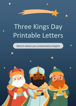 Cartas Imprimibles del Día de Reyes