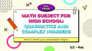 Предмет математики для средней школы – 11 класс: квадратичные и комплексные числа
