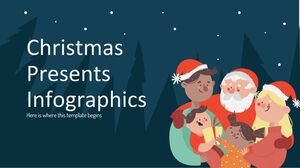 Infográficos de presentes de Natal