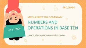 Disciplina de Matemática para Ensino Fundamental - 3º Ano: Números e Operações na Base Dez