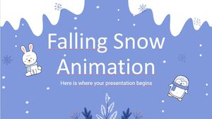 الرسوم المتحركة تساقط الثلوج
