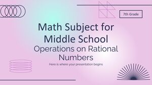 Przedmiot matematyczny dla gimnazjum - klasa 7: Działania na liczbach wymiernych