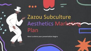 Plano de marketing de estética da subcultura Zazou