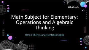 Matière mathématique pour l'élémentaire - 4e année : opérations et pensée algébrique