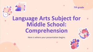 Materia di arti linguistiche per la scuola media - 7a elementare: comprensione