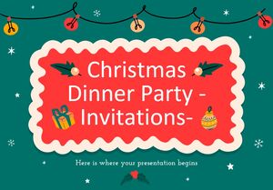 Convites para jantares de Natal