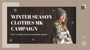 Campagne MK pour les vêtements d'hiver