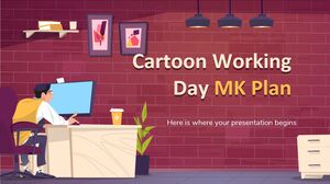 Plano MK do Dia de Trabalho dos Desenhos Animados