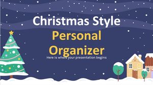 Organizador pessoal estilo natalino