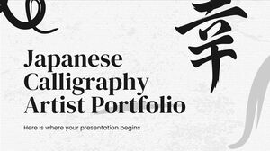 Portofoliul artistului de caligrafie japoneză