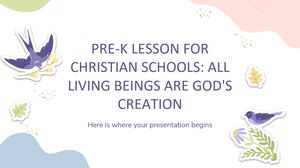 基督教学校学前班课程：所有生物都是上帝的创造