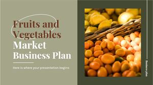 Piano aziendale per il mercato di frutta e verdura