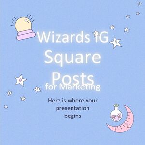 Messaggi quadrati di Wizards IG per il marketing