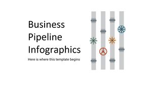 Infografiki rurociągu biznesowego