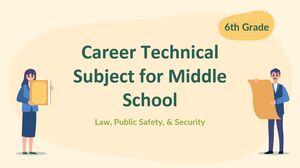 Asignatura de Carrera Técnica para Escuela Secundaria - 6to Grado: Derecho, Seguridad Pública y Vigilancia