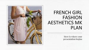 フランスの女の子のファッション美学マーケティング プラン